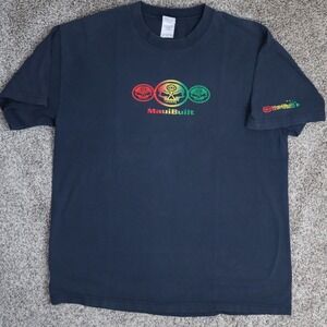 Vintage Maui Built XL T-Shirt Rasta One Love Skull Alstyle Apparel Y2K Surf